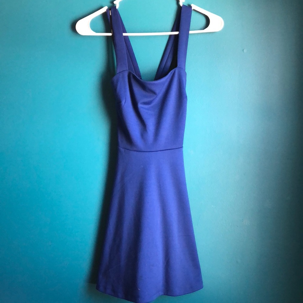 Forever 21 blue skater mini dress